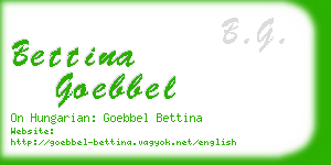 bettina goebbel business card
